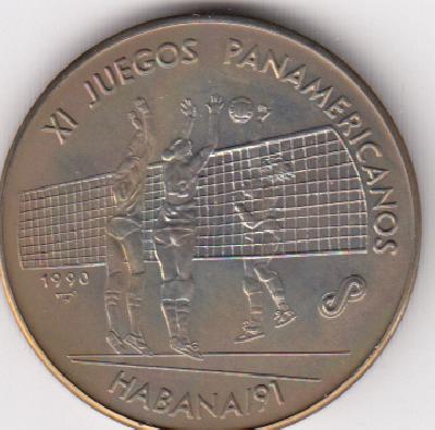 Beschrijving: 1 Peso GAMES VOLLEYBALL